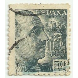 (927)  1940-45. 50 Céntimos. General Franco (Usado)