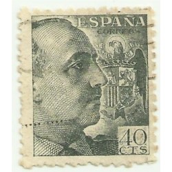 (925)  1940-45. 40 Céntimos. General Franco (Usado)