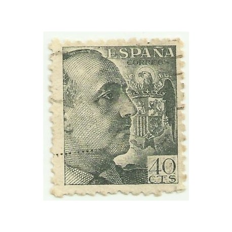 (925)  1940-45. 40 Céntimos. General Franco (Usado)