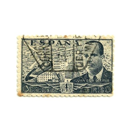 (946)  1941-47. 4 Pesetas. Juan de la Cierva (Usado)