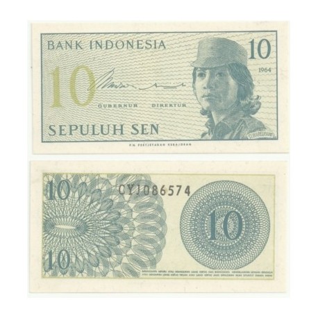 (92) Indonesia. 1964. 10 Sen (SC)