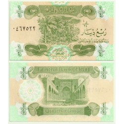 (77) Iraq. 1993. ¼ Dinar (SC)