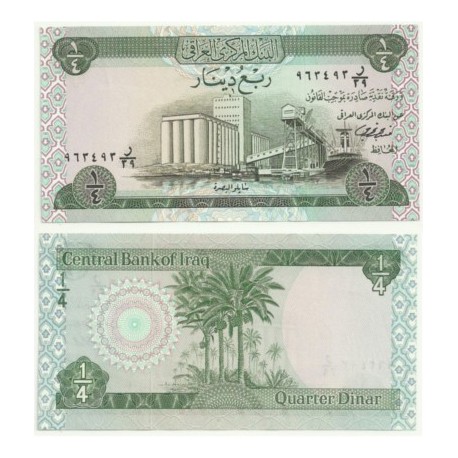 (61) Iraq. 1973. ¼ Dinar (SC)