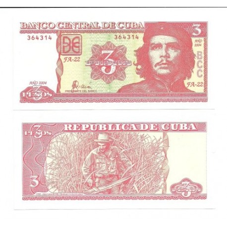 (123) Cuba. 2004. 3 Pesos (SC)