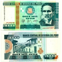 (140) Perú. 1988. 10000 Intis (SC)