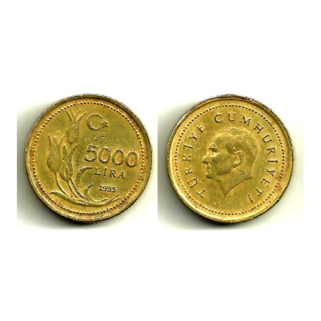 (1029.1) Turquia. 1995. 5000 Lira (MBC-)