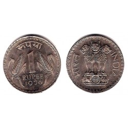 (78.1) India. 1976. 1 Rupee (MBC)