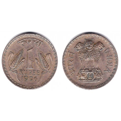 (78.1) India. 1976. 1 Rupee (MBC)