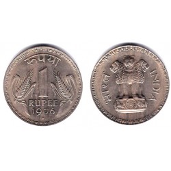 (78.1) India. 1976. 1 Rupee (EBC)