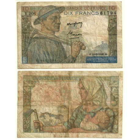 (23f) Francia. 1949. 10 Francs (BC)