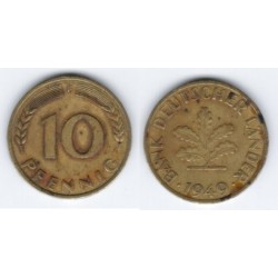 (103) Alemania. 1949(F). 10 Pfennig (MBC)