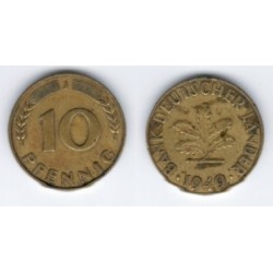 (103) Alemania. 1949(J). 10 Pfennig (MBC)