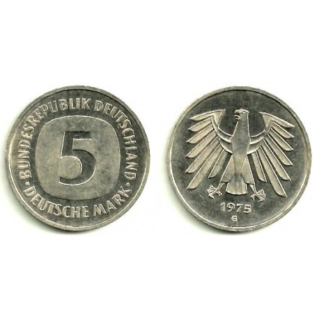 Alemania. 1975(G). 5 Mark (MBC)