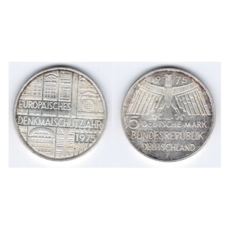 (142.1) Alemania. 1975(F). 5 Mark (SC) (Plata)