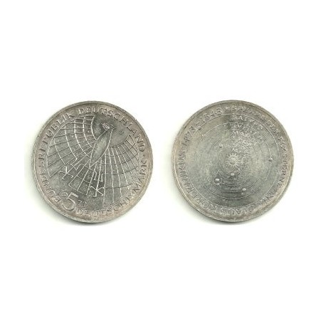 (136) Alemania. 1973(J). 5 Mark (SC) (Plata)