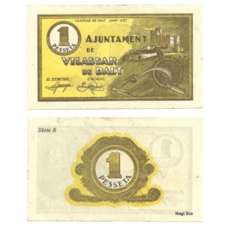 Vilassar de Dalt [1937] Billete de 1 Peseta (SC)