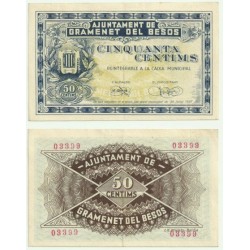 Gramenet del Besós [1937] Billete de 50 Cèntims (EBC)