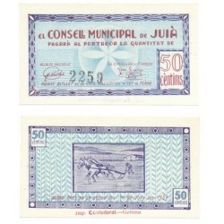 Juià [1937] Billete de 50 Cèntims (SC)