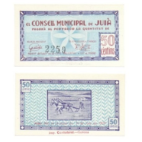 Juià [1937] Billete de 50 Cèntims (SC)