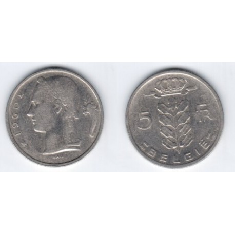 (135.1) Belgica. 1960. 5 Francs (BC)