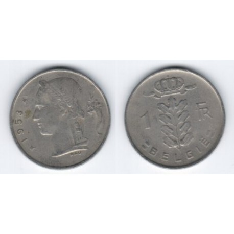 (143.1) Belgica. 1953. 1 Franc (BC)