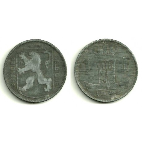 (128) Belgica. 1945. 1 Franc (MBC)