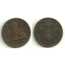 (35.1) Belgica. 1870. 2 Centimes (MBC)