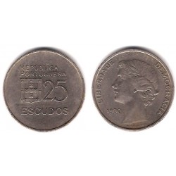 (607a) Portugal. 1980. 25 Escudos (MBC-)