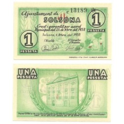 Solsona [1937] Billete de 1 Peseta (SC)