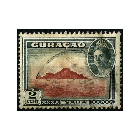 Curasao. 1943. 2 Cents. Saba