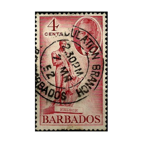 Barbados. 4 Cents. Nelson