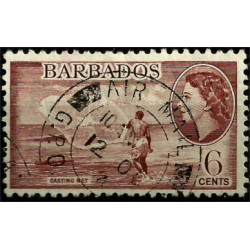 Barbados. 1953. 6 Cents. Casting Net