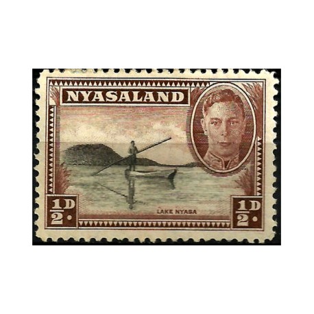 Nyasaland. 1943. ½ Pound. Lake Nyasa