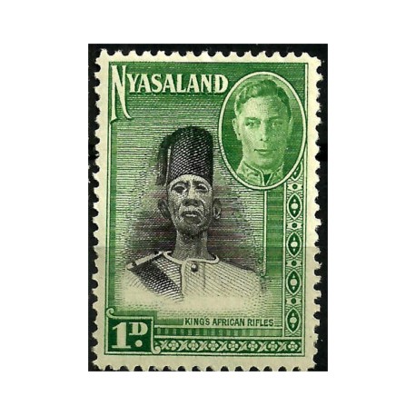 Nyasaland. 1945. 1 Pound. King African Rifles