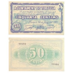 Tortosa [4937] Billete de 50 Cèntims (EBC)