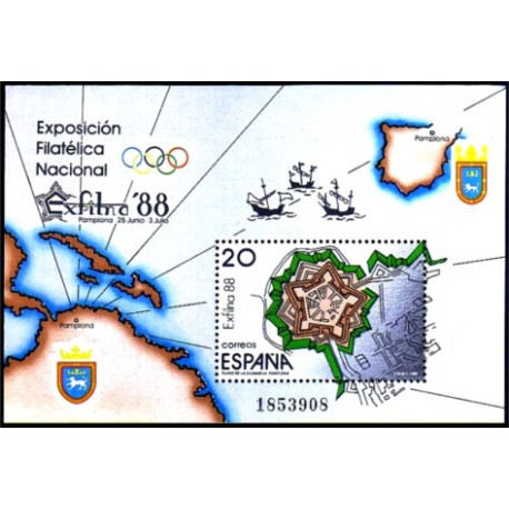 (2956) 1988. 20 Pesetas. Exposición Filatélica Nacional