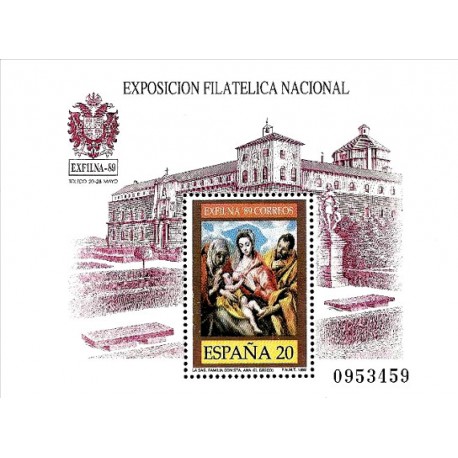 (3012) 1989. 20 Pesetas. Exposición Filatélica Nacional