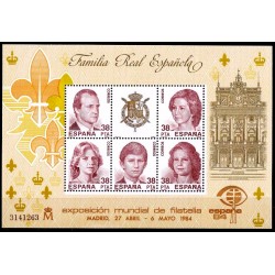 (2754) 1984. 5x 38 Pesetas. Exposición Mundial de Filatelia España 84