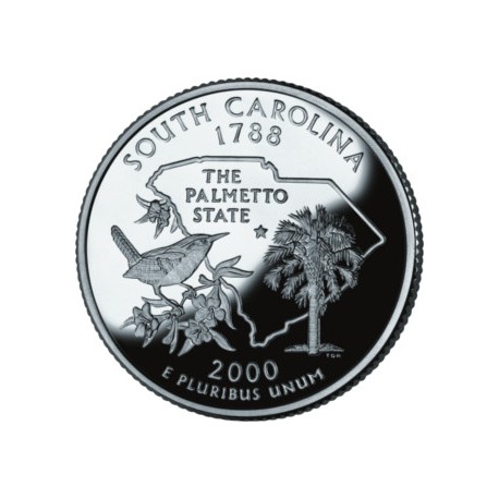 (307) Estados Unidos de América. 2000(D). Quarter Dollar (SC) South Carolina