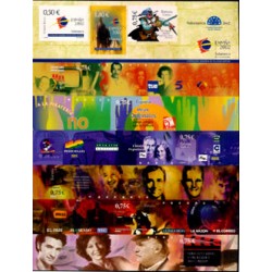 (3943) 2002. 0,50, 7x 0,75, 1,80 Euro. Exposición Mundial de Filatelia Juvenil ESPAÑA 2002