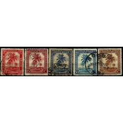 (187,189,190,192,213) Congo Belga. 1942. Serie Mini