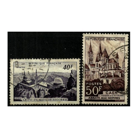 (673-674) Francia. 1951. Serie Completa. Paisajes (Usado)