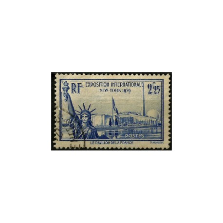 (372) Francia. 1939. 2,25 Francs. Exhibición Mundial en N.Y (Usado)