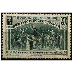 (390) Francia. 1939. 0,90 Francs. 150 Aniv. Revolución Francesa (Usado)