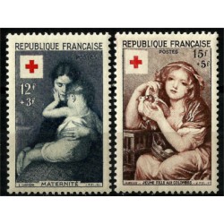 (B291-B292) Francia. 1954. Serie Completa. Cruz Roja (Nuevo)