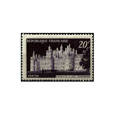 (678) Francia. 1952. 20 Francs. Chateaux de la Loire, Chambord (Nuevo)