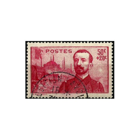 (B63) Francia. 1937. 0,50 + 0,20 Francs. Pierre Loti (Usado)