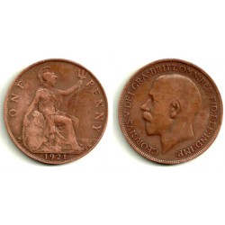 (810) Gran Bretaña. 1921. 1 Penny (BC)