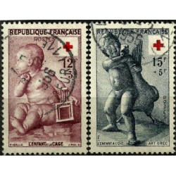 (B300-B301) Francia. 1955. Serie Completa. Cruz Roja (Usado)