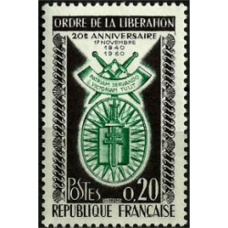 (977) Francia. 1960. 0,20 Francs. Liberación (Nuevo)